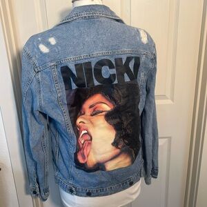 Nicki Minaj X H&M collab Destructed Denim Jacket